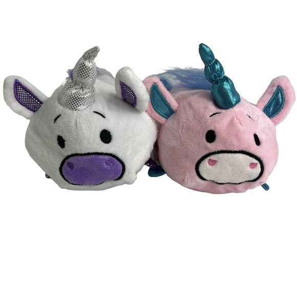 Bun Bun Stacking Plush Unicorn Stuffed Animals Pink Blue White Purple 2017 Lot 2 - Picture 1 of 12